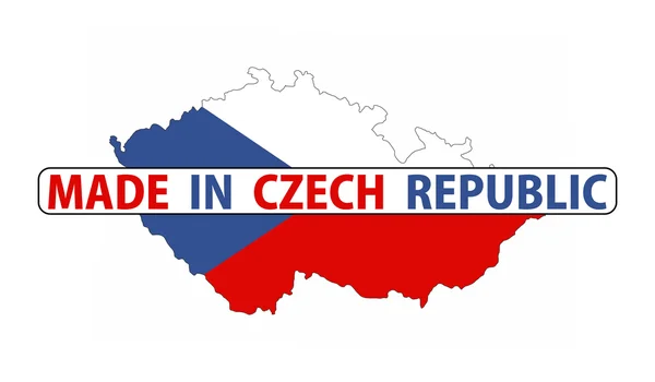 Hergestellt in der Tschechischen Republik — Stockfoto