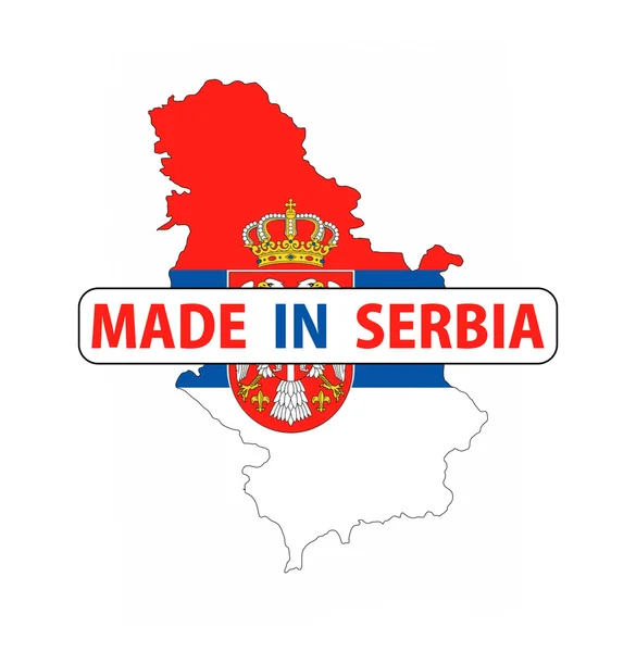 Hecho en serbia — Foto de Stock