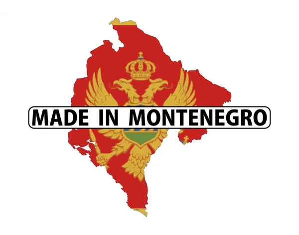 Realizzato in montenegro — Foto Stock