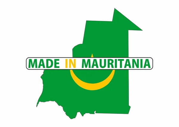 Made in mauritania — Stock Photo, Image