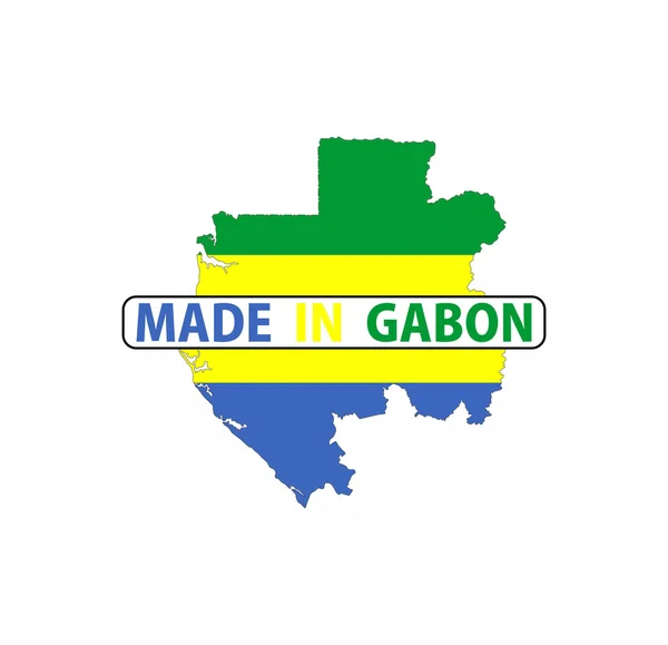 Зроблено в Габону — стокове фото