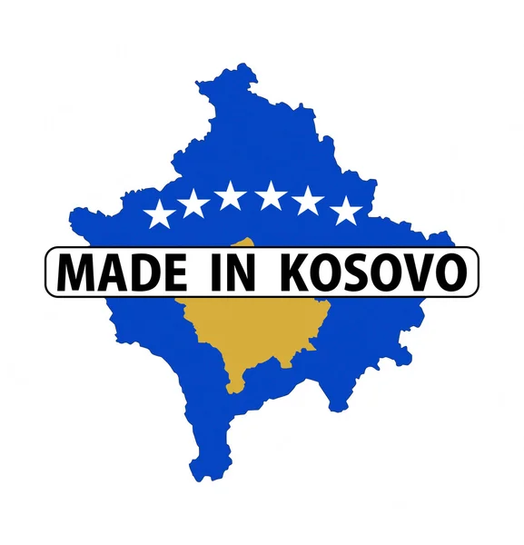 Fabricado em kosovo — Fotografia de Stock