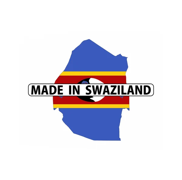 Fatto in swaziland — Foto Stock