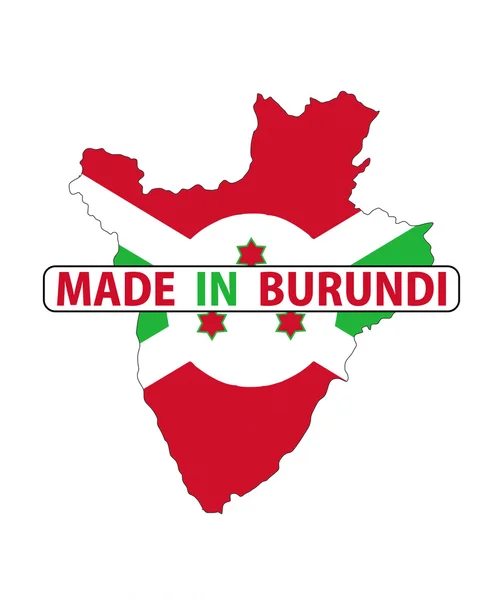 Made in burundi — Stock Photo, Image