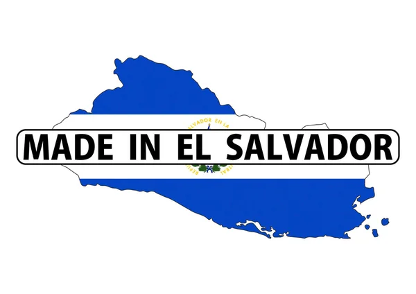 Tillverkad i el salvador — Stockfoto