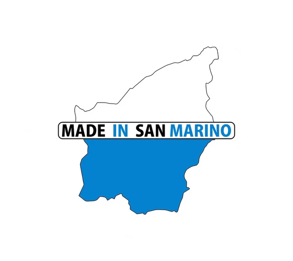 Made in san marino — Stock Photo, Image