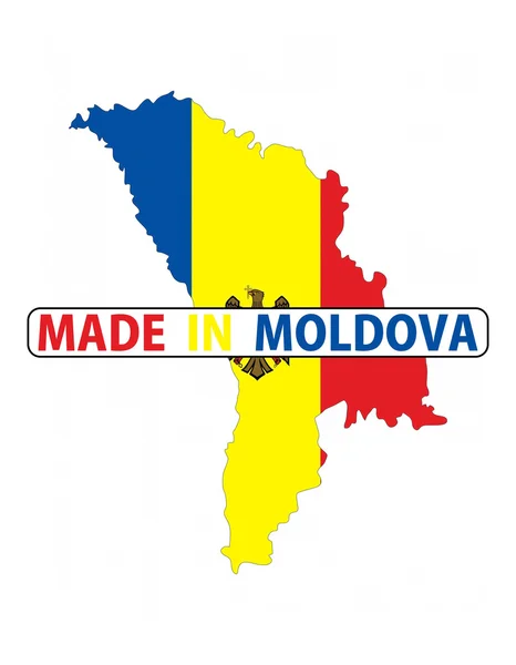 Fatto in moldova — Foto Stock