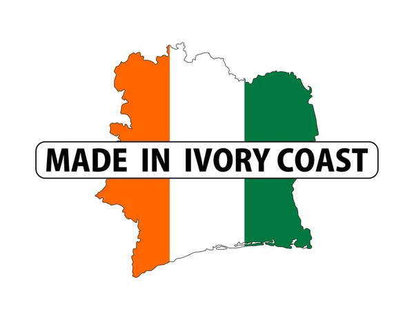 Made in ivory coast — Stock Photo, Image