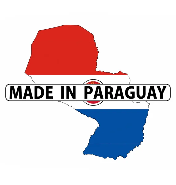 Gemaakt in paraguay — Stockfoto