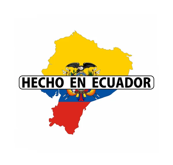 Hergestellt in Ecuador — Stockfoto