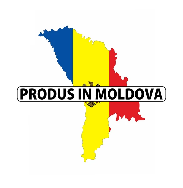 Fatto in moldova — Foto Stock