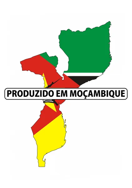 Зроблено в Мозамбіку — стокове фото