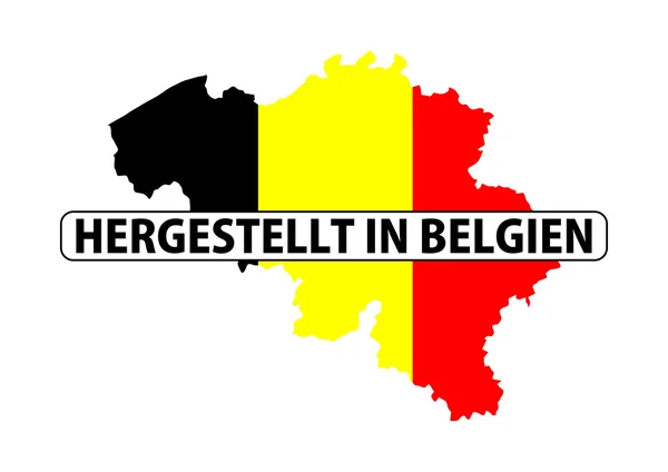 Hergestellt in Belgien — Stockfoto