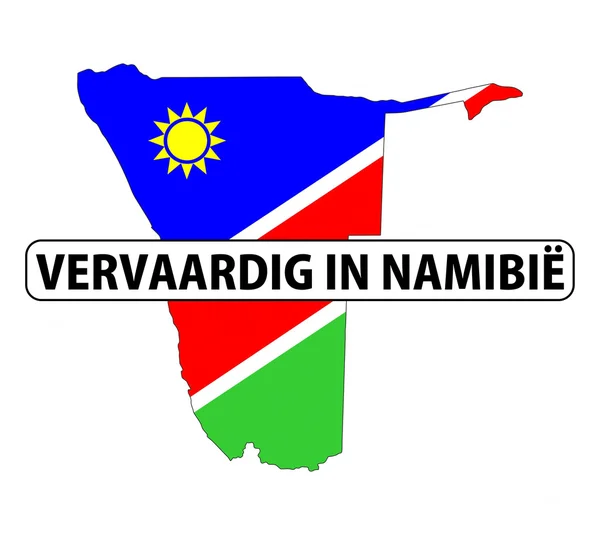 Hergestellt in namibia — Stockfoto