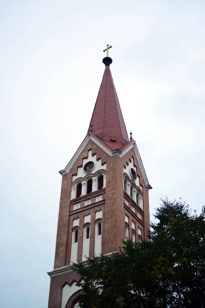 Buzias church tower — Stock Photo, Image