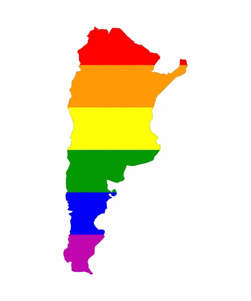 Argentina gay mappa — Foto Stock