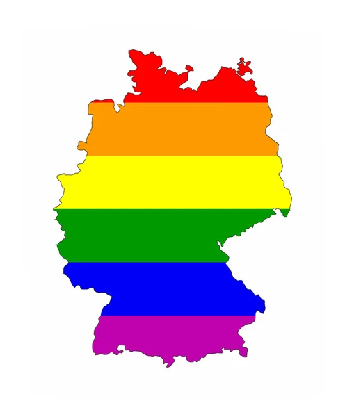 Germany gay map — Stock Photo, Image