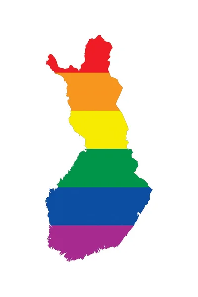 Finnland Homosexuell Karte — Stockfoto