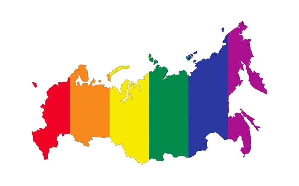 Russia gay mappa — Foto Stock