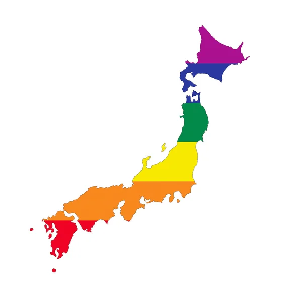 Japón gay mapa —  Fotos de Stock