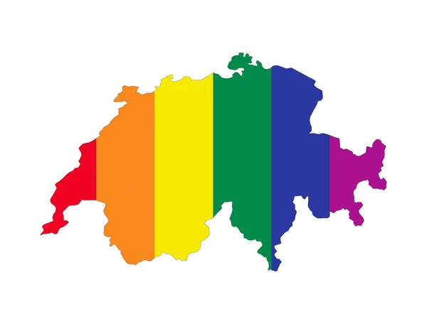Carte gay de Suisse — Photo