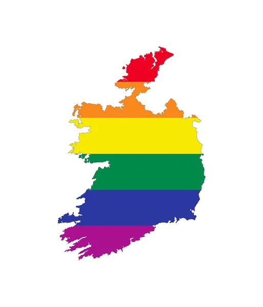 Ierland homo kaart — Stockfoto