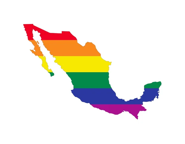 Mexiko gay mapa — Stock fotografie