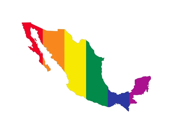 墨西哥同性恋地图 — 图库照片