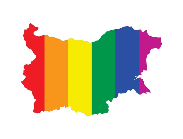 Bulgaria gay mappa — Foto Stock