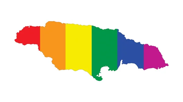 Giamaica gay mappa — Foto Stock