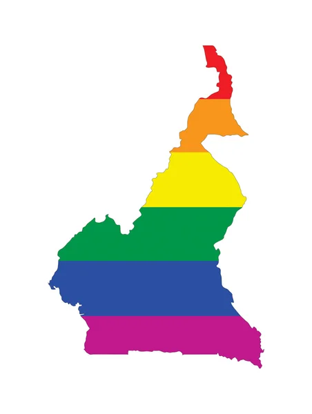 Cameroon gay mappa — Foto Stock