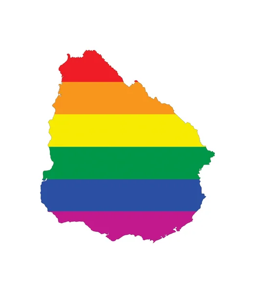 Uruguay gay harita — Stok fotoğraf