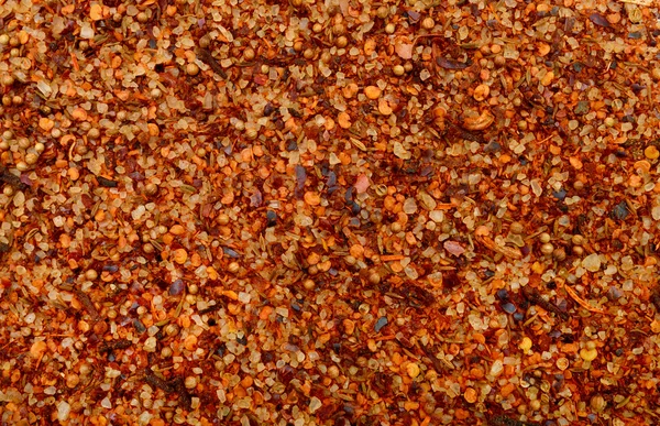 Salt and chilli pepper texture — Stock Photo, Image