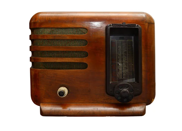 Vintage radio isolated — Stock Photo, Image