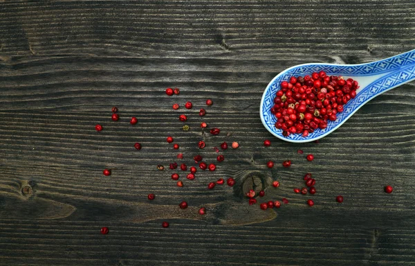 Lžíce červené papriky — Stock fotografie