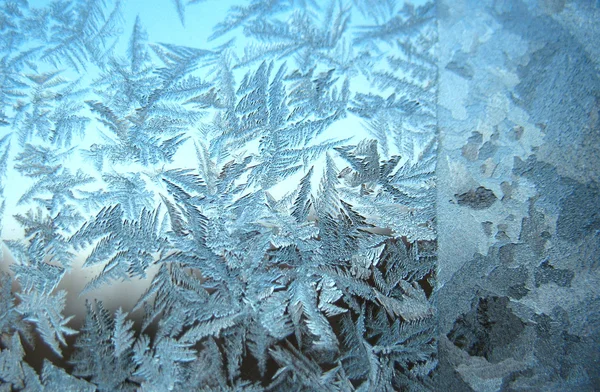 Frozen winter window — Stock Photo, Image