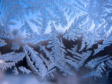 donmuş kış penceresi