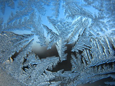 donmuş kış penceresi