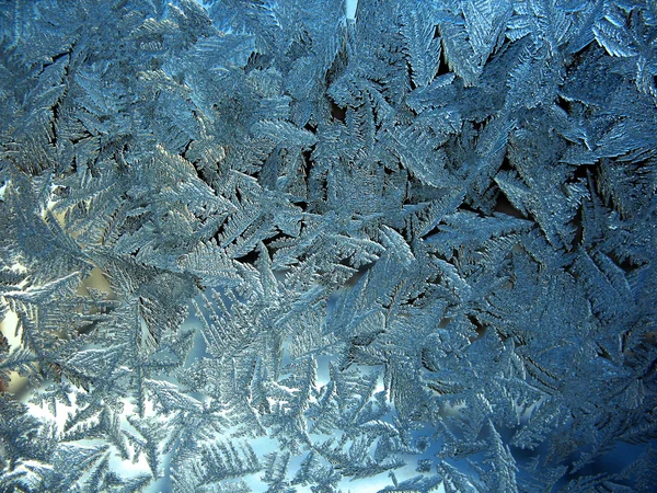 Заморожені зими вікна — стокове фото