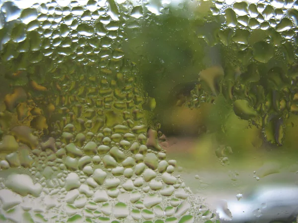 Ablak üveg és az eső csepp — Stock Fotó