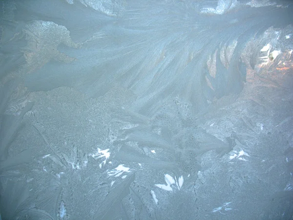 Frozen winter window — Stock Photo, Image