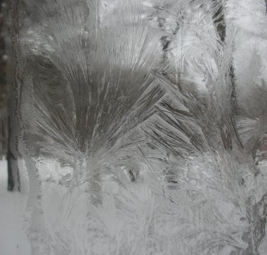 donmuş kış penceresi