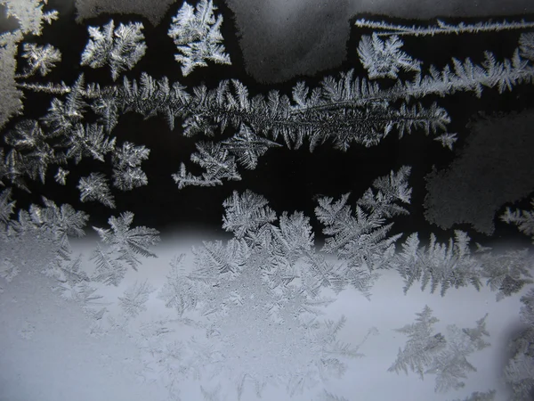 凍結する冬のウィンドウ — ストック写真