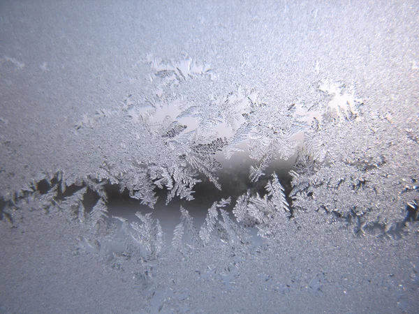 Ventana de invierno congelada — Foto de Stock