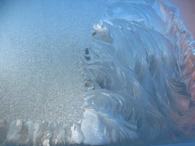 donmuş kış penceresi