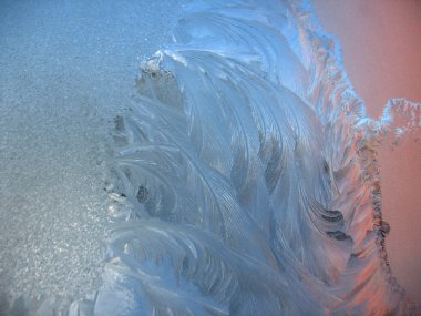 donmuş kış penceresi