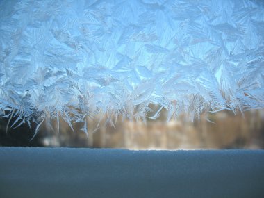 donmuş kış penceresi