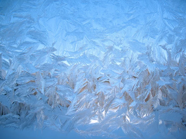 Ventana de invierno congelada — Foto de Stock