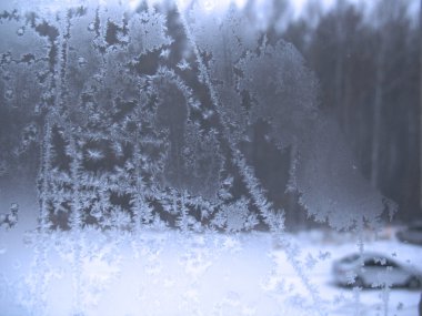 donmuş kış penceresi