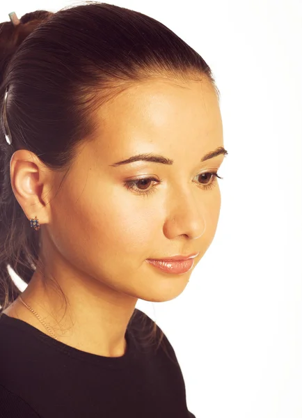 Beautiful young woman face. — Stock Photo, Image